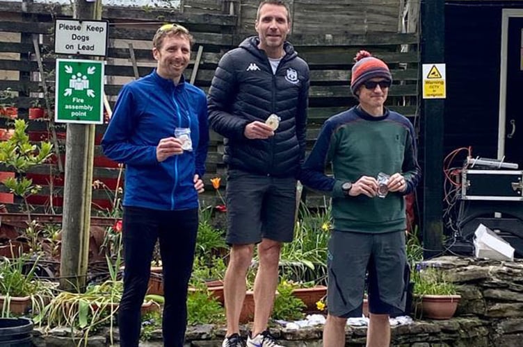 The M40 half marathon podium Red Kite