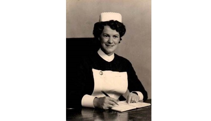 Morfudd during her nursing career