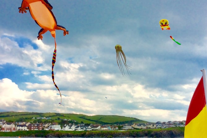 Borth Amnesty Group held its first kite festival on the beach
