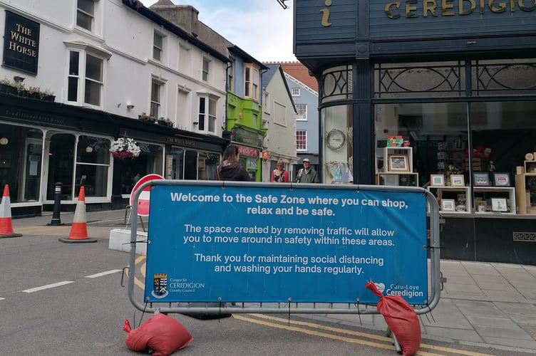 Safe zones in Aberystwyth