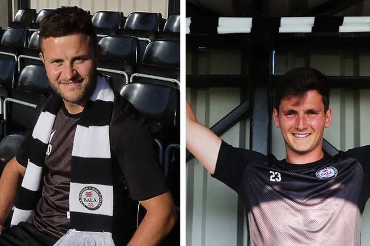 James Davies and Ross White have signed for Bala Town