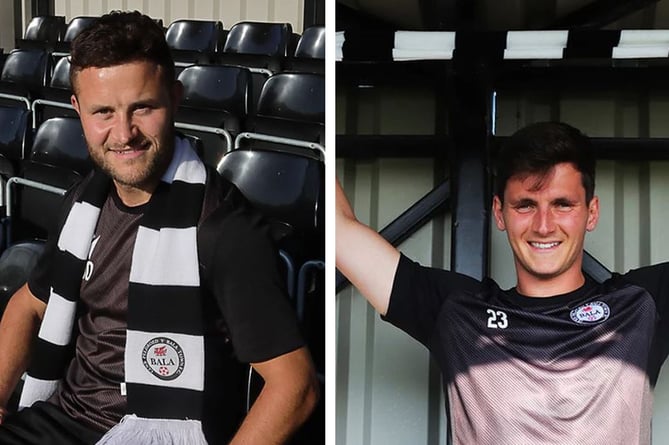 James Davies and Ross White have signed for Bala Town