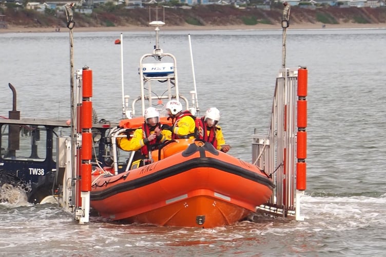 Abersoch RNLI was called out to help the man