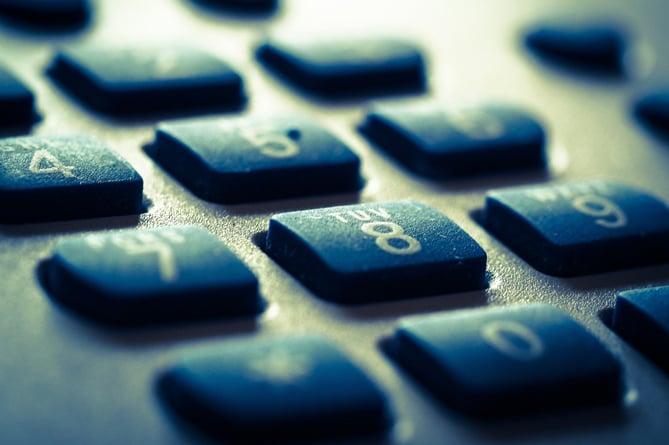 Phone Keypad stock photo
