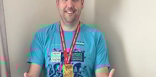 Marathon man gives £2,000 to air ambulance