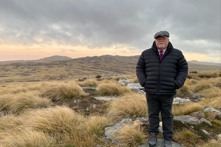 Paul Hinge toured the Falklands Islands, taking in many locations which played a key role in the conflict, including Mount Tumbledown