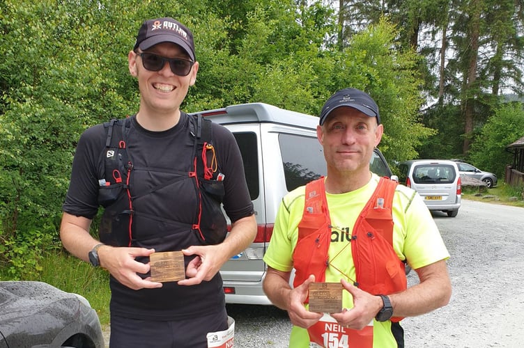 Neil Gamble and Chris Thompson at Coed y Brenin 2022