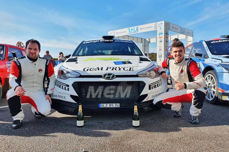 Osian Pryce and co-driver Dale Furniss won the inaugural Get Connected Rali Bae Ceredigion