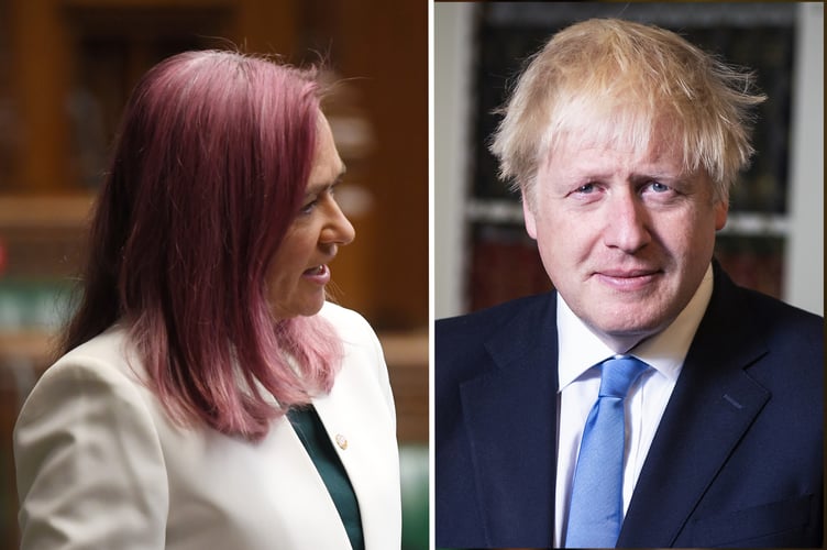 Boris Johnson Liz Saville Roberts