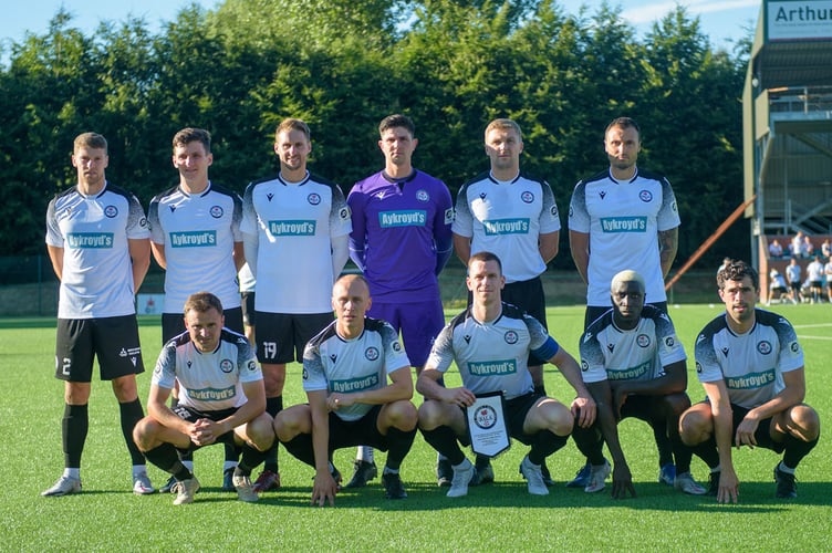 OSWESTRY, ENGLAND 07 July 2022: UEFA Europa Conference League First qualifying round fixture between Bala Town & Sligo Rovers, Park Hall, Oswestry, England, 7 July. (Pic By Will Cheshire/FAW)