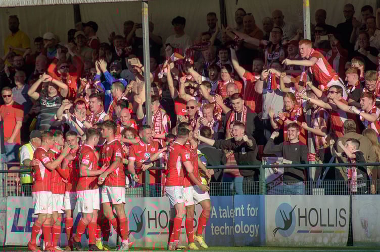 OSWESTRY, ENGLAND 07 July 2022: UEFA Europa Conference League First qualifying round fixture between Bala Town & Sligo Rovers, Park Hall, Oswestry, England, 7 July. (Pic By Will Cheshire/FAW)