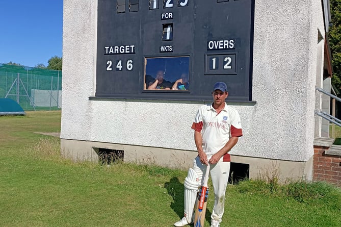 Jamie Davies opened the innings and scored 58 including six fours and three sixes West Wales Conference