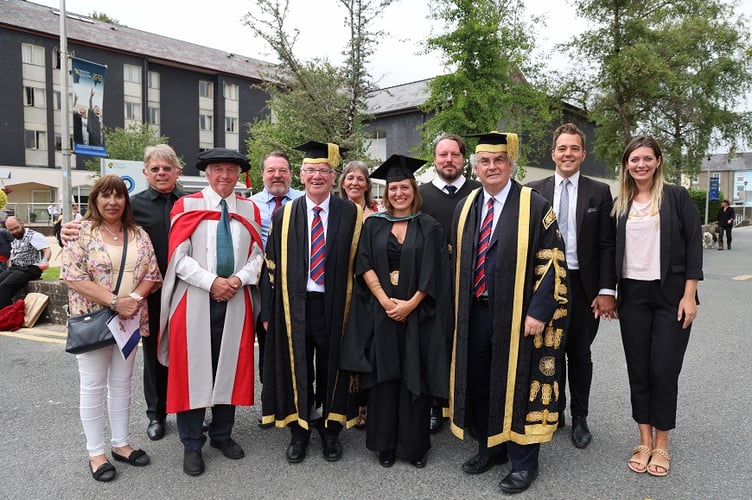 Soledad was accompanied by her family, who had travelled from Argentina to attend the graduation ceremony.
