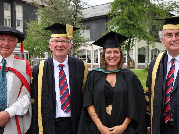 Soledad Valeria Davies, the 5th generation of a family who emigrated to Patagonia in 19th Century, graduated from  University of Wales Trinity Saint David. 
