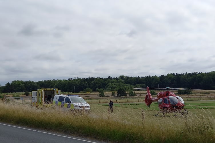 Air ambulance Bow Street