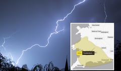 Thunder and hail warning for west Wales