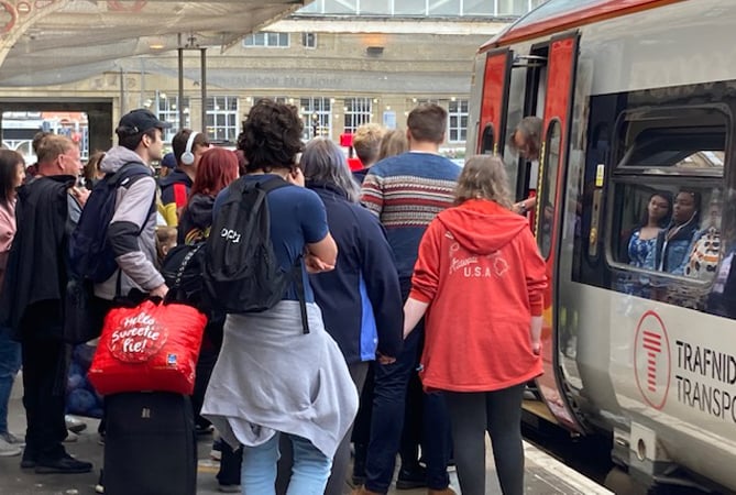 Too many passengers and too small trains have dogged the Cambrian line service this summer — and then some
