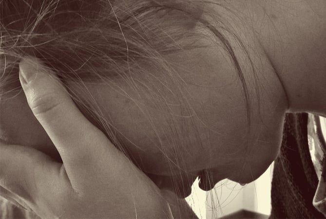 File photo of an abuse victim