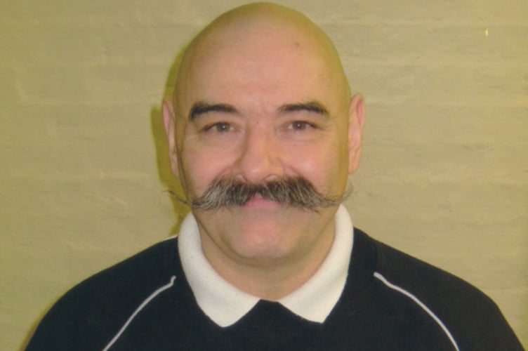 Prisoner Chrles Bronson. See Ross Parry story RPYBRONSON; Britains most notorious prisoner, Charles Bronson, due at Leeds Crown Court for hearing after allegedly attacking prison officer