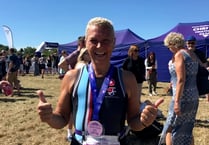 Charity triathlon while recovering from cancer