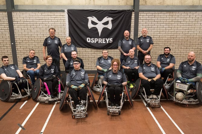Para Sport Festival 1-7 August 202 2Kyran Bishop and Ospreys play at the inaugural Wheelchair Rugby Welsh Open