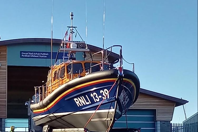 RNLI Pwllheli all-weather Shannon lifeboat  Credit: RNLI/Elizabeth Denholm