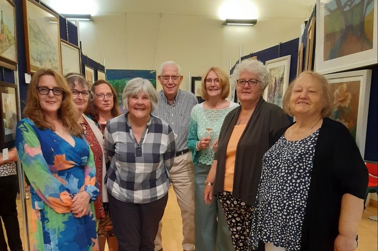Some of the artists whose work is on show in Aberdyfi
