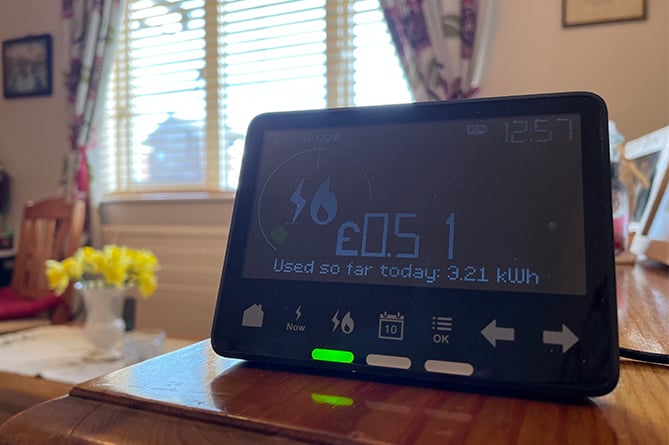 A stock photo of an energy meter, gas electricity