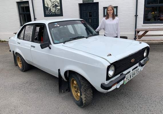 Organisers Caitlin Morse (pictured) and Mary Williams are gearing up for the charity classic and rally car run outside Y Ffarmers in Llanfihangel-y-Creuddyn ()
