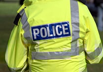 Road closed after car collides with golf buggy
