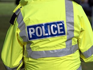Road closed after car collides with golf buggy