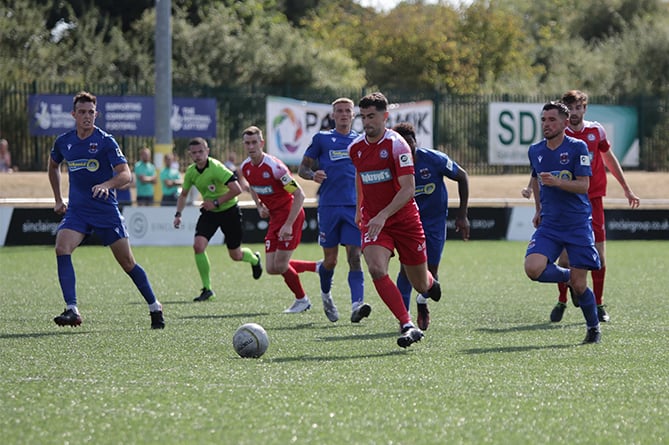 Action from Bala vs Penybont, JD Cymru Premier, 14 August 2022