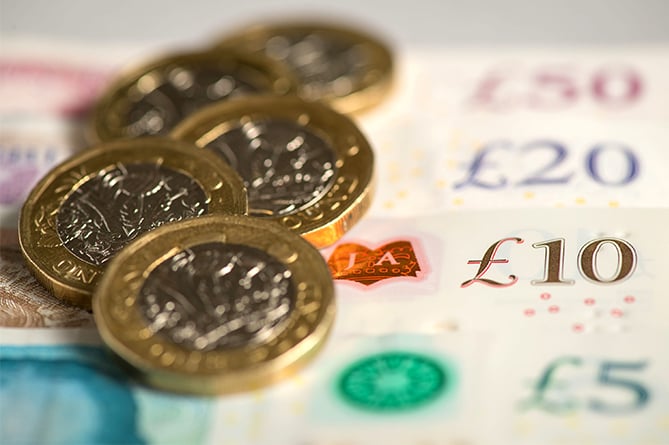 Stock photo of money for RADAR living wage article