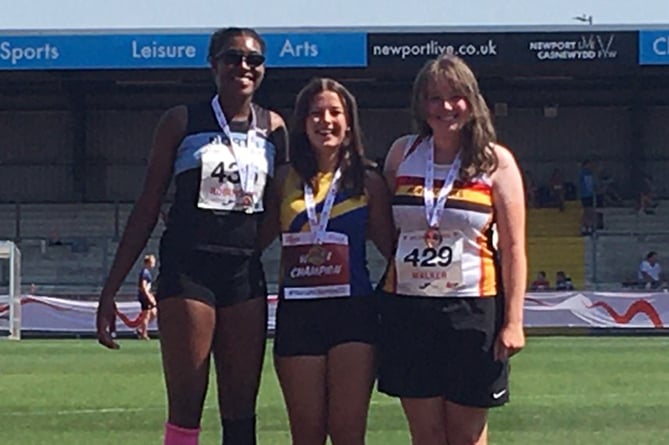 Cordelia Walker, javelin, Welsh Athletics U13, U17 & U20 Junior Track & Field Championships, August 2022