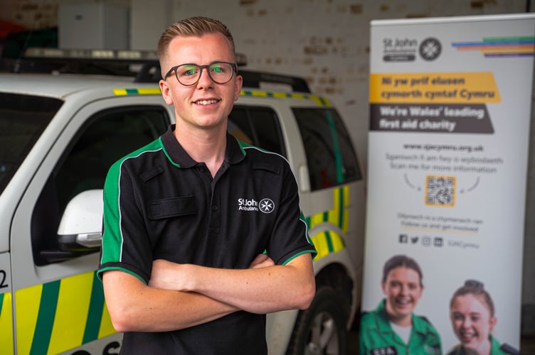 James Cordell, support manager at St John Ambulance Cymru