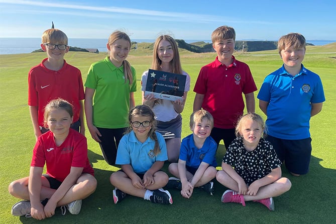 Junior Higher GolfCert award for Nefyn Golf Club