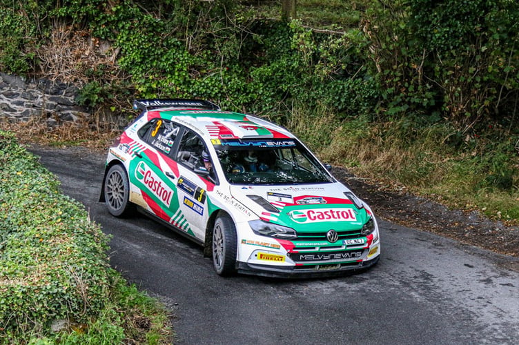 Meirion Evans and Jonathan Jackson won the 2022 Ulster Rally, held in Newry, Northern Ireland