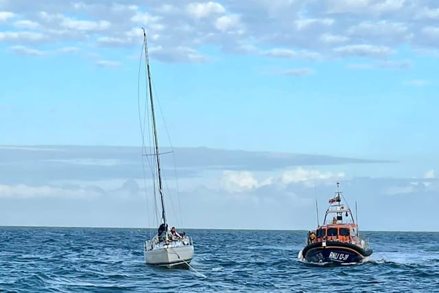 RNLI rescue two people struggling to sail yacht