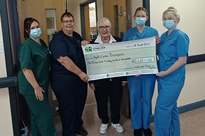Borth Golf Club fundraiser for Bronglais chemo appeal