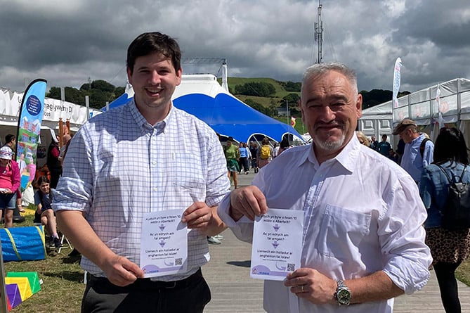 Local Housing Needs Survey launch Eisteddfod Tregaron