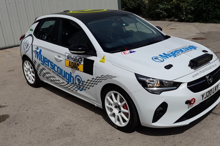 Tom Cave will compete at Rali Ceredigion on 3-4 September in a Vauxhall Corsa-e