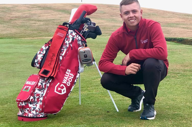 Talented young golfer Logan Scherpe has been selected to play for Wales in Italy