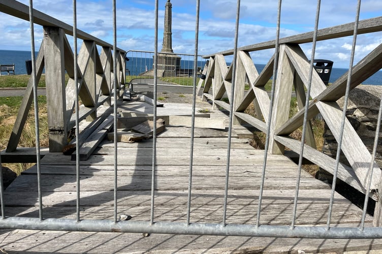 Aberystwyth Castle bridge
