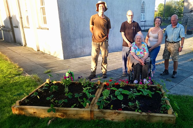 Some members of Ystrad Meurig Gardening & Foodies Group