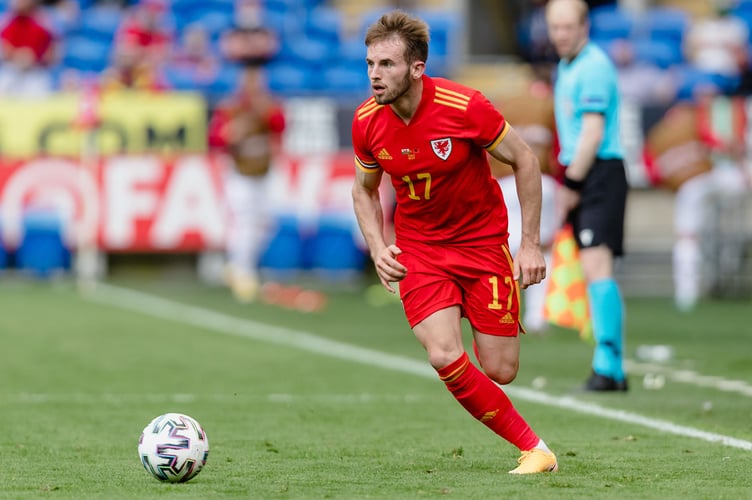 CARDIFF, WALES - 05 JUNE 2021:  Wales' Rhys Norrington-Davies during the international challenge match, Wales v Albania at the Cardiff City Stadium, Cardiff, Wales, June 5th. (Pic by John Smith/FAW)