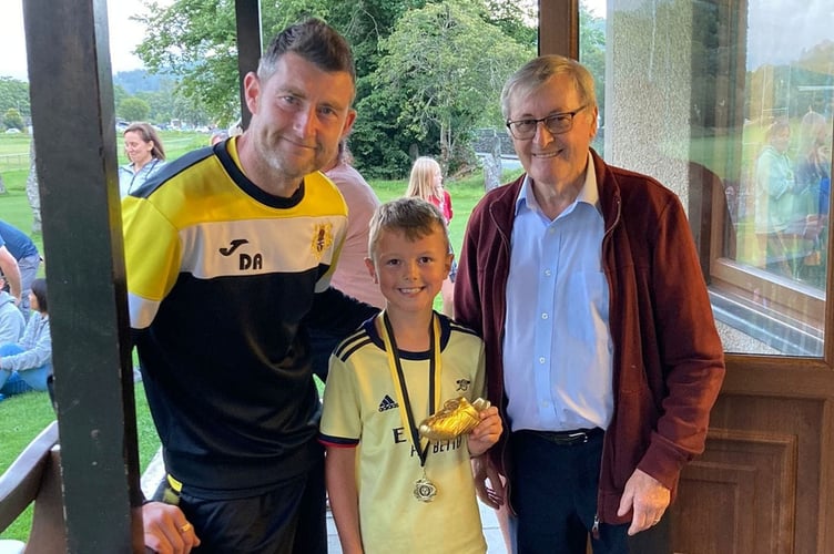 Under 9s manager’s player Garin Collin, Dolgellau Juniors FC 2022