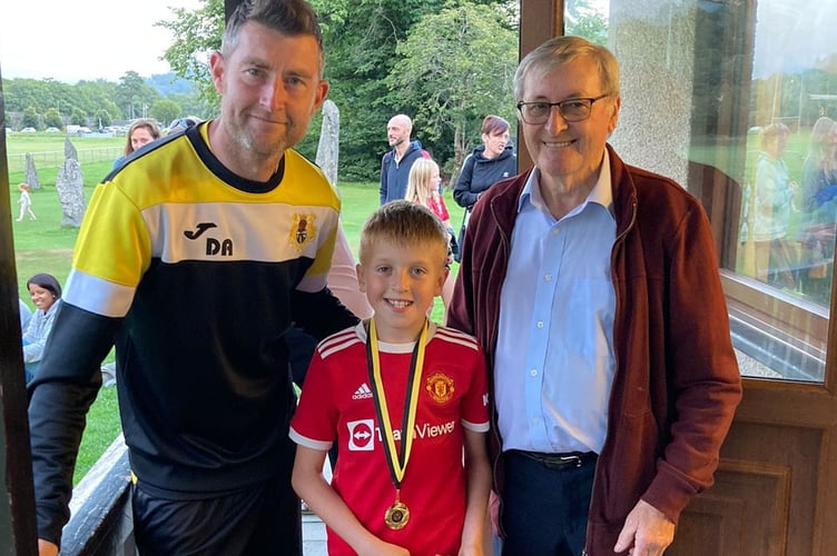 Under 9s players’ player Osian Williams, Dolgellau Juniors FC 2022