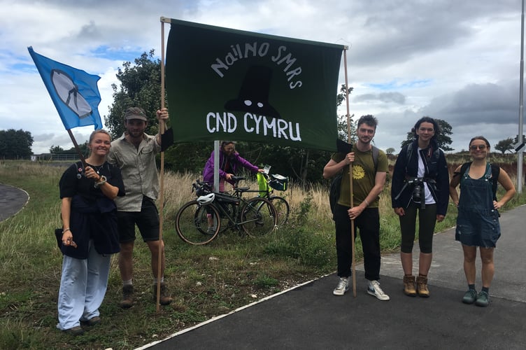 Young anti-nuclear campaigners presented their case to Gwynedd and Anglesey councils and Bangor UniversityY