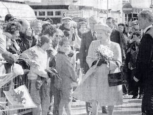 Remembering Queen Elizabeth II: A town divided in 1996