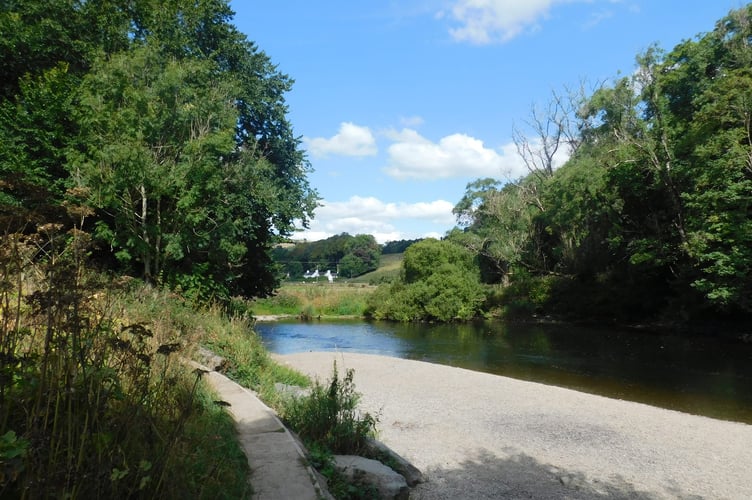 The River Teifi at Llandysul, taken by Robert Winter